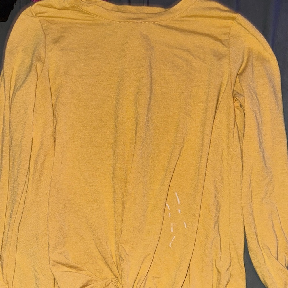 Yellow long sleeve t shirt
